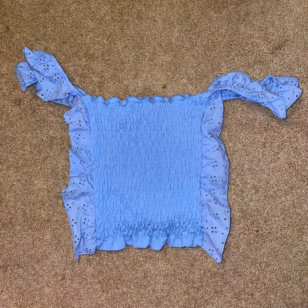 Blue Crop-Top